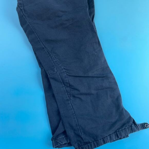 Prada Womens Navy Blue Cotton & Linen Ankle Zip Pull On Skimmer Shorts Size 38 - Picture 8 of 8